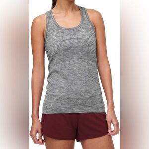 Lululemon Swiftly Tech Racerback Heathered Black